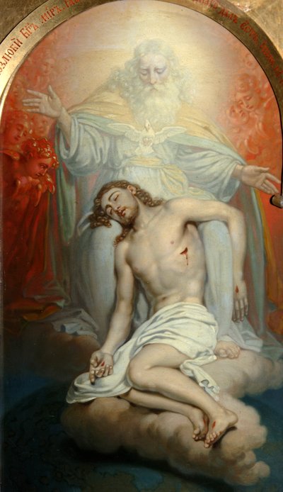 Dio Padre che piange sul Cristo morto da Vladimir Lukich Borovikovsky