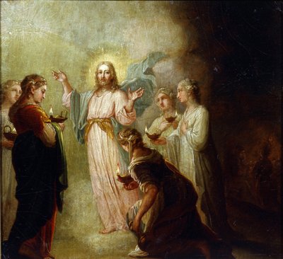 La parabola delle vergini sagge e delle vergini stolte da Vladimir Lukich Borovikovsky