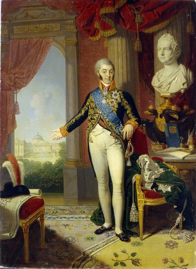 Ritratto del conte Nikolai Petrovich Sheremetev da Vladimir Lukich Borovikovsky