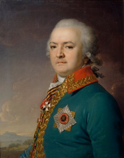 Ritratto di Alexander Vasilyevich Polikarpov 1753-1811, 1796 da Vladimir Lukich Borovikovsky