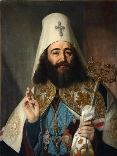 Ritratto del Catholicos-Patriarca di tutta la Georgia Anton II, 1788-1811, 1811 da Vladimir Lukich Borovikovsky