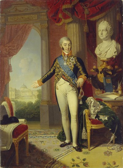 Ritratto del conte Nikolai Petrovich Sheremetev 1751-1809, 1819 da Vladimir Lukich Borovikovsky