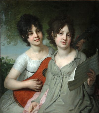 Ritratto delle Contesse Anna Gagarina e Varvara Gagarina, 1802 da Vladimir Lukich Borovikovsky