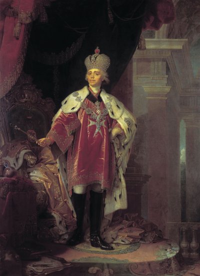 Ritratto di Paolo I, 1800 da Vladimir Lukich Borovikovsky