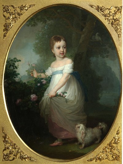 Ritratto di Yelena Naryshkina da bambina, primi anni 1790 da Vladimir Lukich Borovikovsky