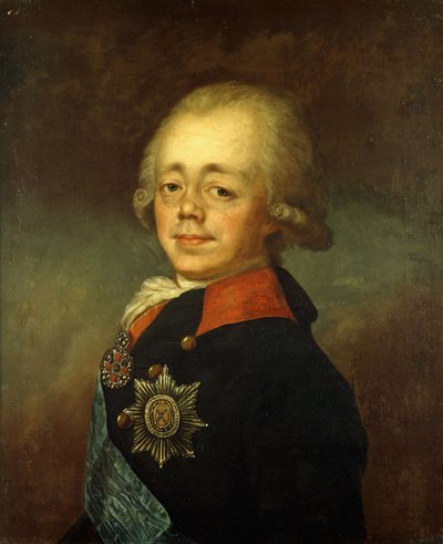 Ritratto del Granduca Paolo Petrovich da Vladimir Lukich Borovikovsky
