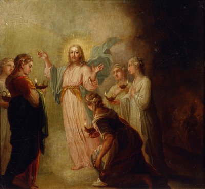 La parabola delle vergini sagge e stolte da Vladimir Lukich Borovikovsky