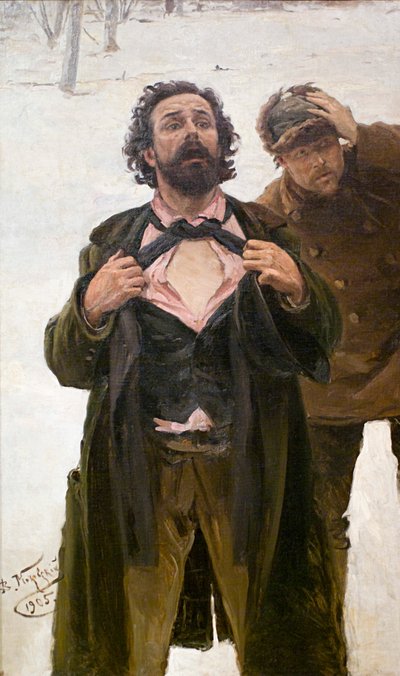 Studio per il dipinto Domenica di sangue 22 gennaio 1905, 1905 da Vladimir Egorovic Makovsky