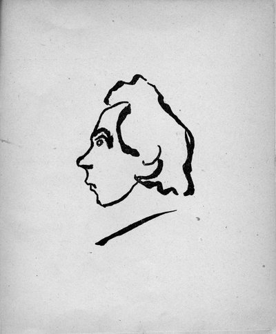 Ritratto del poeta Velimir Khlebnikov da Vladimir Mayakovsky