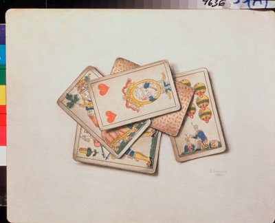 Carte da gioco, Natura morta da Vladimir Pavlovich Sokolov