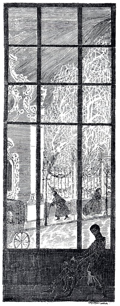 Illustrazione per La danza delle stagioni di K. Balmont, 1907 da Vladimir Petrovich Drittenpreis
