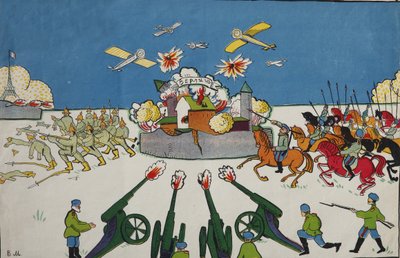 Oh, tu tedesco!... Poster, 1914 da Vladimir Mayakovsky