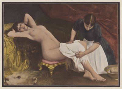 Donna che si alza dal letto da Vlaho Bukovac