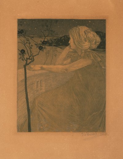 Meditazione sul balcone da Vojtěch Preissig