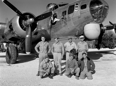 Equipaggio di B-17 durante l