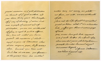 Lettera di Francois Marie Arouet de Voltaire a George Keat, 16 gennaio 1760 da Voltaire