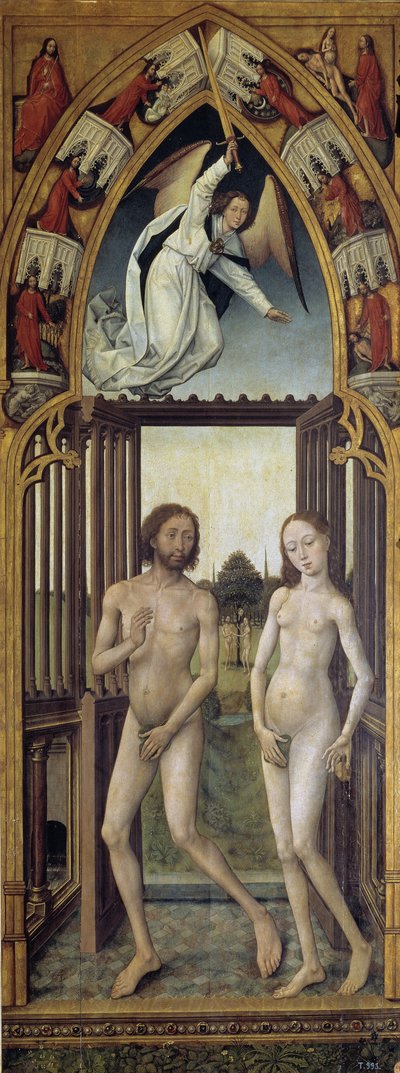 Trittico della Redenzione: Espulsione dal Paradiso da Vrancke van der Stockt