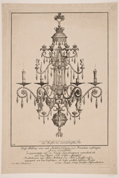 Un lampadario da W.A. Müller