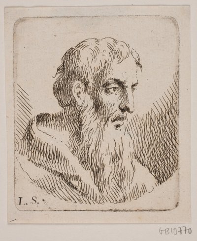 Vecchio con lunga barba da W.A. Müller