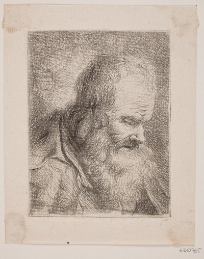 Vecchio barbuto, busto da W.A. Müller