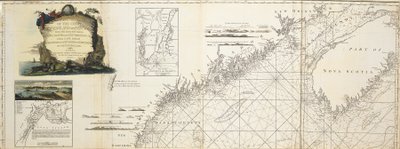 Nuova e corretta carta della costa del New England e New York con le parti adiacenti della Nuova Scozia e del New Brunswick da Cape Sable all
