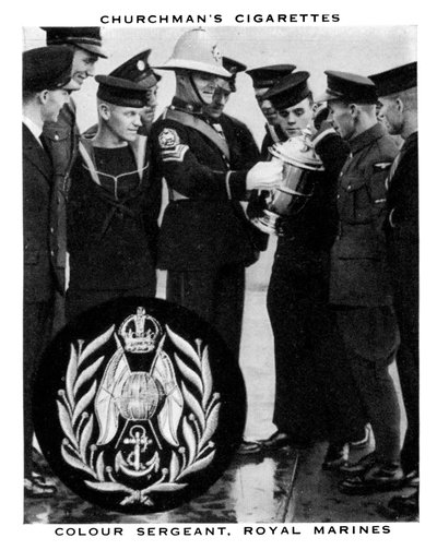 Sergente Maggiore, Royal Marines, 1937 da WA and AC Churchman