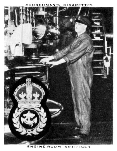 Artificiere della Sala Macchine, 1937 da WA and AC Churchman