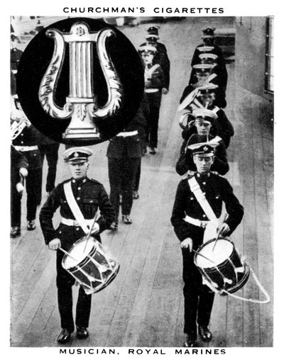 Musicista, Royal Marines, 1937 da WA and AC Churchman