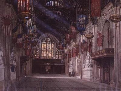 Interno della Guildhall da W.D. Radcliffe Beresford