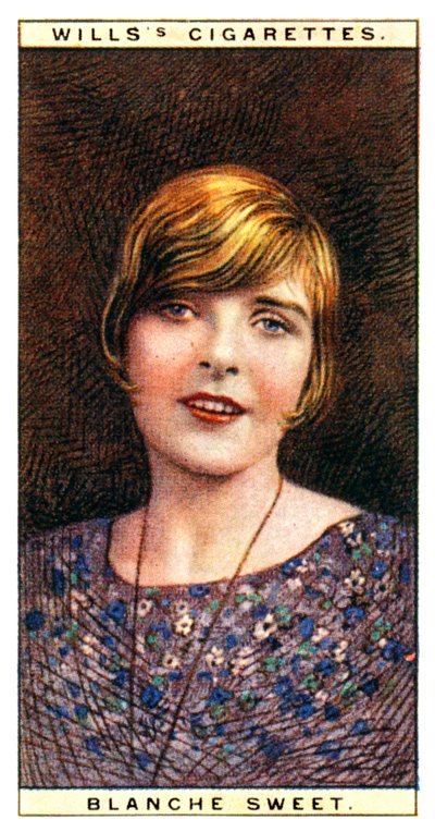 Blanche Sweet, attrice americana da WD and HO Wills