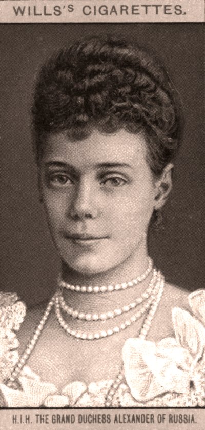 S.A.I. La Granduchessa Alessandra di Russia, 1908 da WD and HO Wills