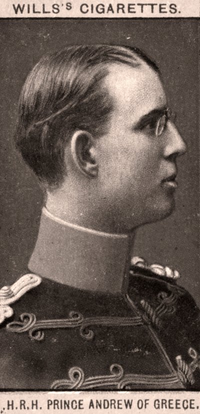 S.A.R. Principe Andrea di Grecia, 1908 da WD and HO Wills