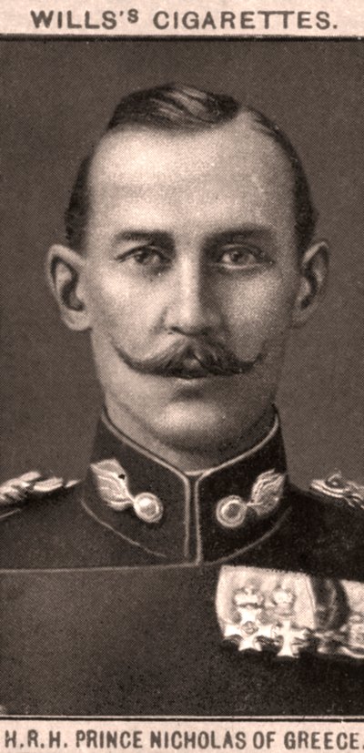S.A.R. Principe Nicola di Grecia, 1908 da WD and HO Wills