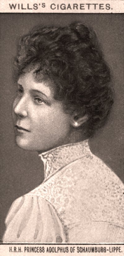 S.A.R. Principessa Adolfo di Schaumburg-Lippe, 1908 da WD and HO Wills
