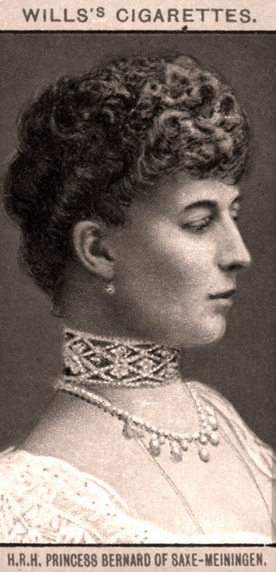 S.A.R. Principessa Bernard di Sassonia-Meiningen, 1908 da WD and HO Wills