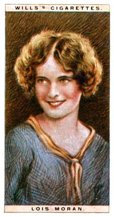 Lois Moran 1909-1990, attrice americana, 1928 da WD and HO Wills