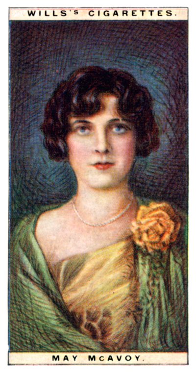 May McAvoy 1899-1984, attrice americana, 1928 da WD and HO Wills