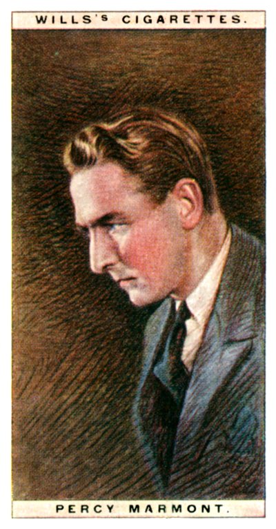 Percy Marmont, attore inglese, 1928 da WD and HO Wills