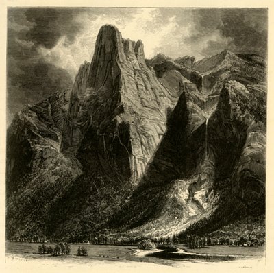 Sentinel Rock e cascata da W.H. Morse