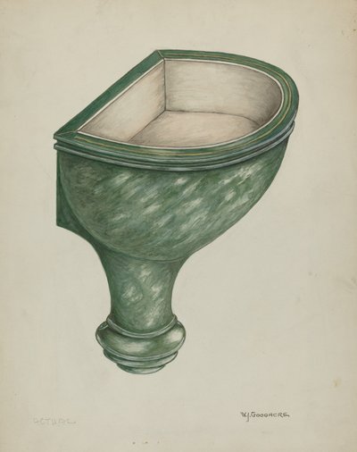 Acquasantiera, Santa Barbara da W.J. Goodacre