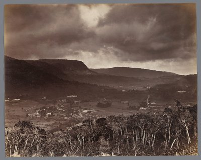 Vista di Nuwara Eliya vista dall