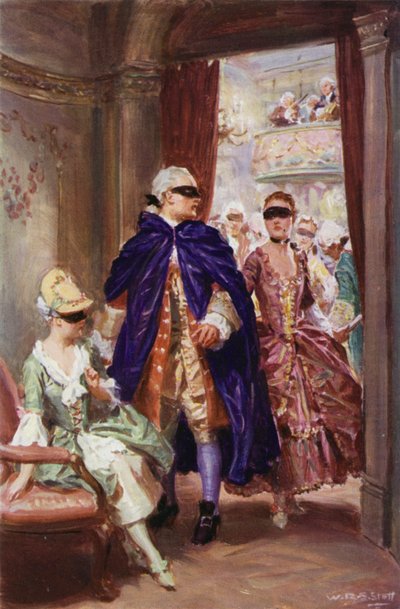 "Una signora in un domino si avvicinò a lui e gli sussurrò" da W.R.S. (after) Stott