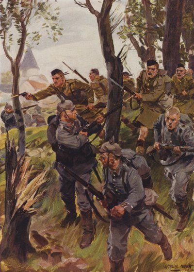 Gli Highlanders di Seaforth sconfiggono il nemico da W.R.S. (after) Stott