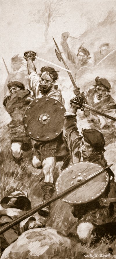 Gli Highlanders alla Battaglia di Killiecrankie, 27 luglio 1689 da W.R.S. Stott