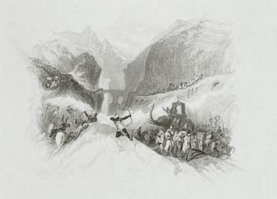 Annibale (247-183 a.C.) Attraversa le Alpi da W.R. Smith