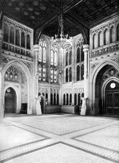 La Lobby, Camera dei Comuni, Westminster, Londra da W.S. Campbell