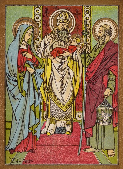 La purificazione di Santa Maria Vergine (litografia a colori) da W.S. Stacey