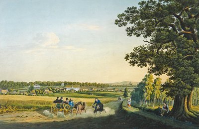 Veduta di Althaldensleben incisa da Carl August Richer (1770-1848) da W. (after) Behrendsen