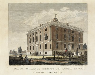 La Casa Destinata al Presidente degli Stati Uniti in Ninth Street Philadelphia da W. Birch and Son