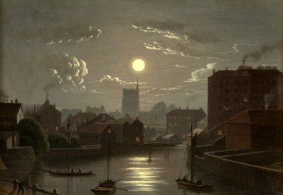 Bristol - Scena al chiaro di luna da W. Crambrook